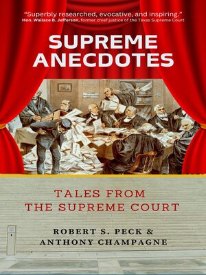 cover image of Supreme Anecdotes